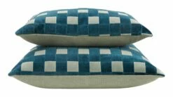 Grid Blue Pillows -Home Decoration Sales Shop HG001314 alt1