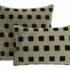 Grid Black Pillows
