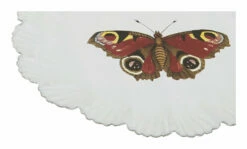 Astier De Villatte Burgundy Butterfly Plate -Home Decoration Sales Shop HG157862 alt1