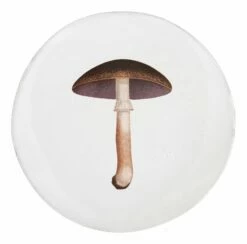 Astier De Villatte Mauve Champignon Plate