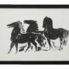 Trio Of Horses Ink Drawing 1 Trio Of Horses Ink Drawing -Home Decoration Sales Shop HG161833
