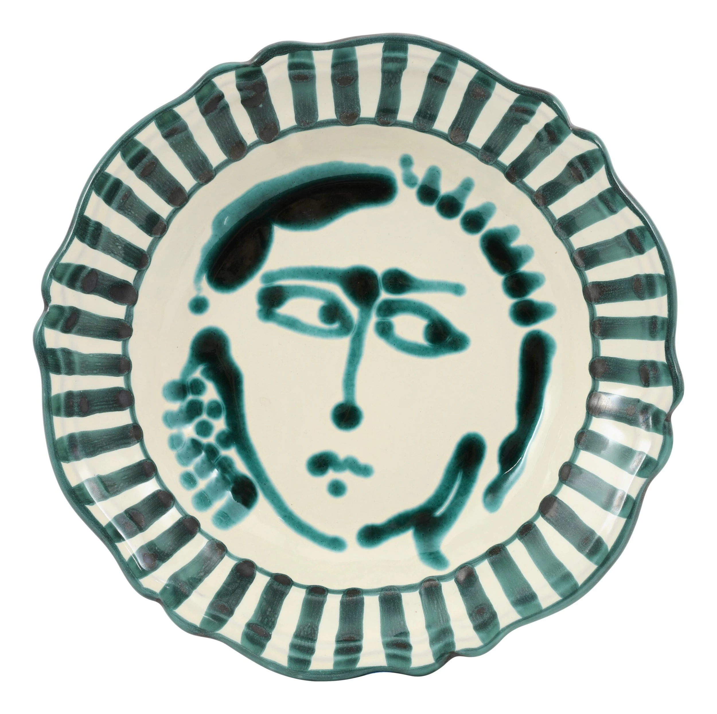 Italian Ceramic Portrait Bowl 3 Italian Ceramic Portrait Bowl