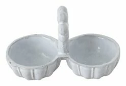 Astier De Villatte Clover Salt & Pepper Cellar 22 Astier De Villatte Clover Salt & Pepper Cellar -Home Decoration Sales Shop HG163811 alt7
