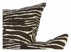 Zebra Linen Pillows - Chocolate -Home Decoration Sales Shop hg000974 alt1