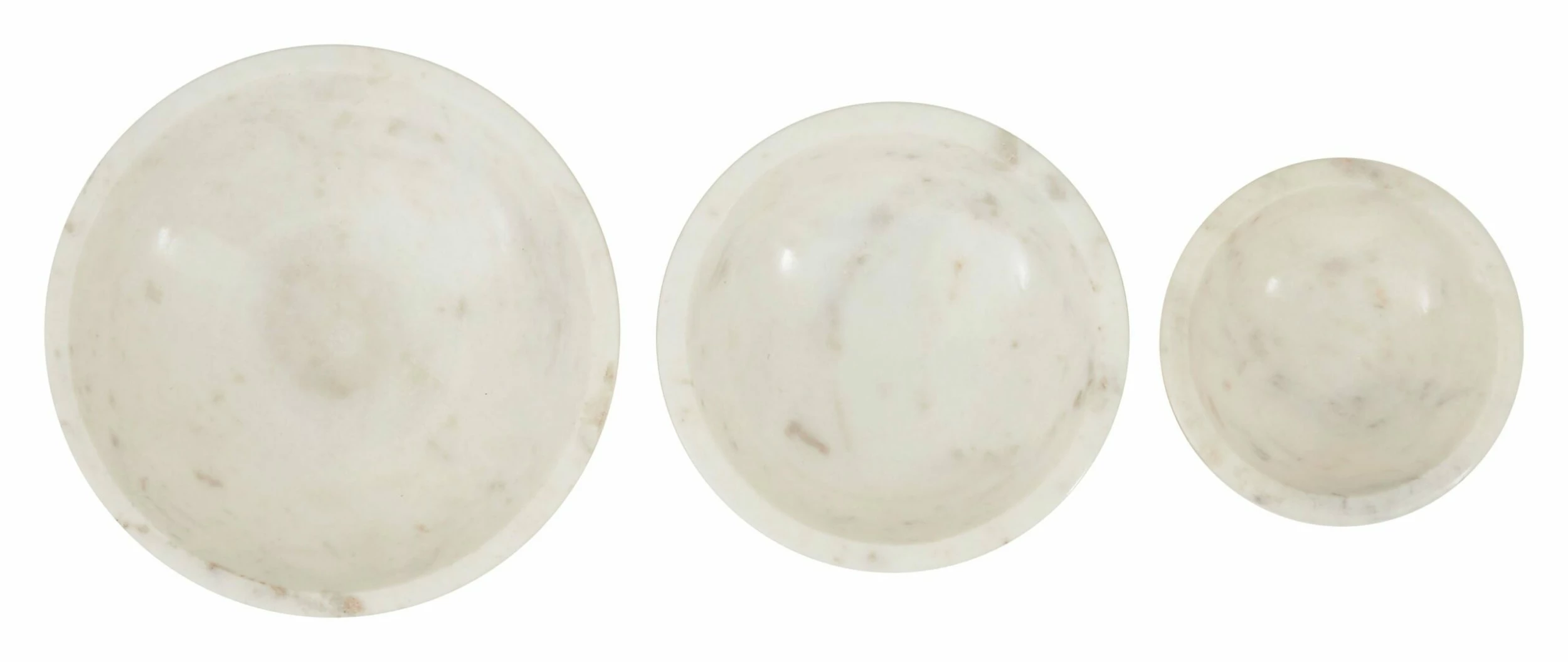 Low Marble Bowls 6 Low Marble Bowls - Image 4