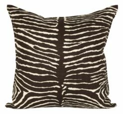 Zebra Linen Pillows - Chocolate -Home Decoration Sales Shop hg145615