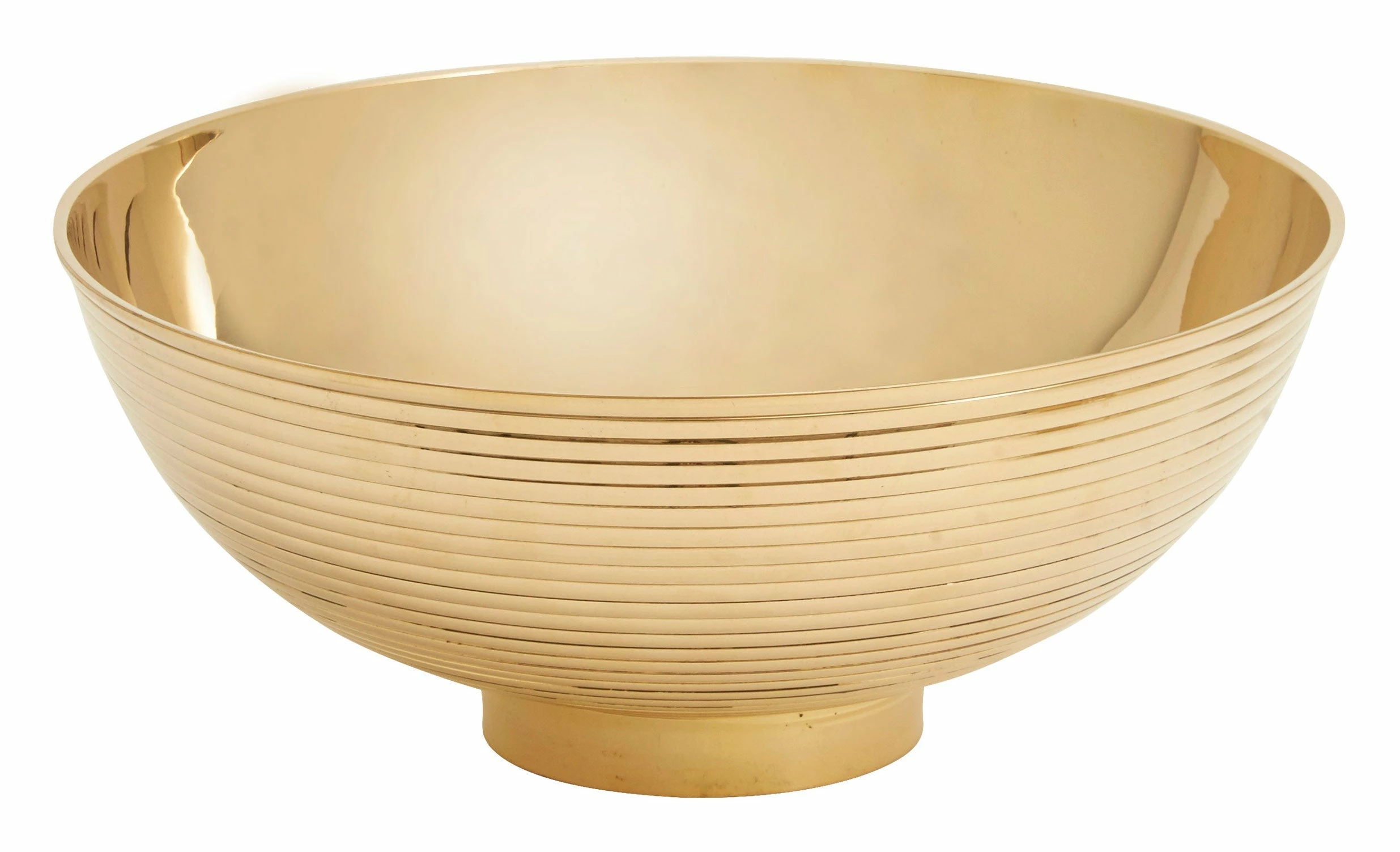 Brass Ridged Bowls 9 Brass Ridged Bowls - Image 7