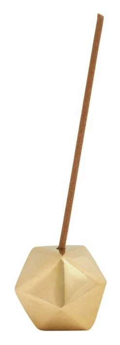 Brass Faceted Incense Holder 9 Brass Faceted Incense Holder -Home Decoration Sales Shop hg154231 alt3